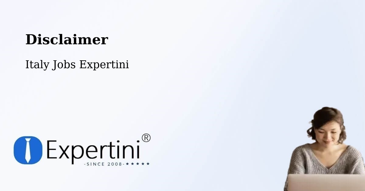 Disclaimer – Basicò - Italy Jobs Expertini