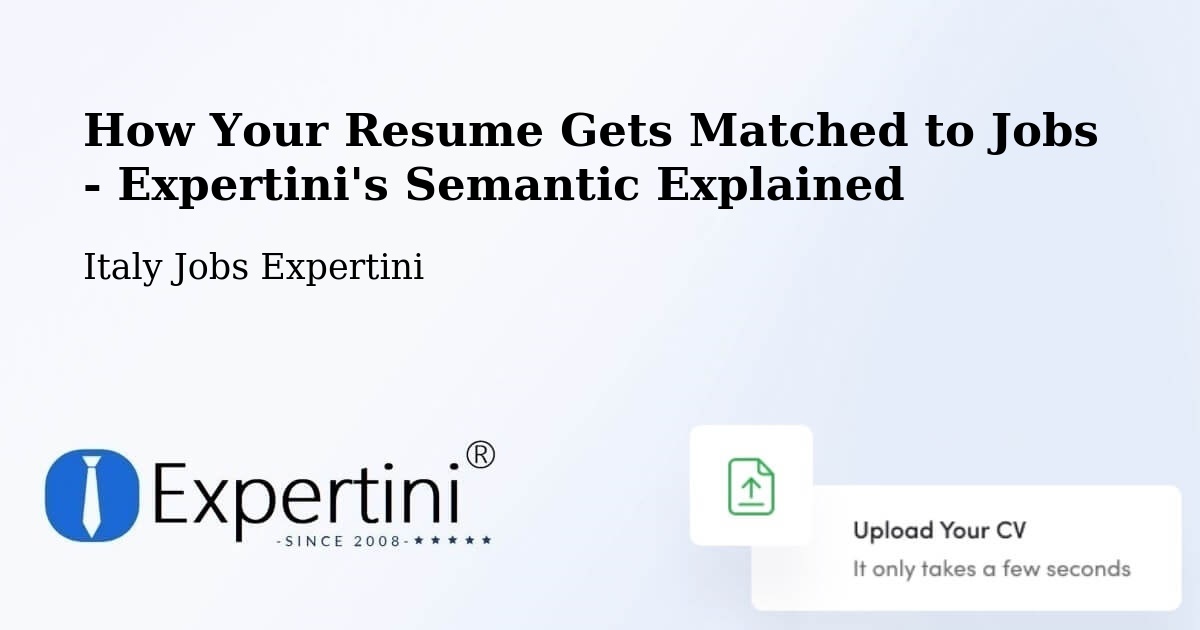 Resume Matching Technology Overview – Basicò - Italy Jobs Expertini