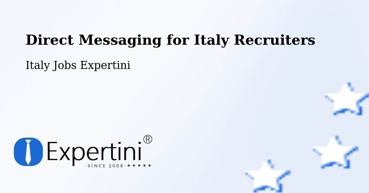 Recruiter Direct Messaging – Basicò - Italy Jobs Expertini